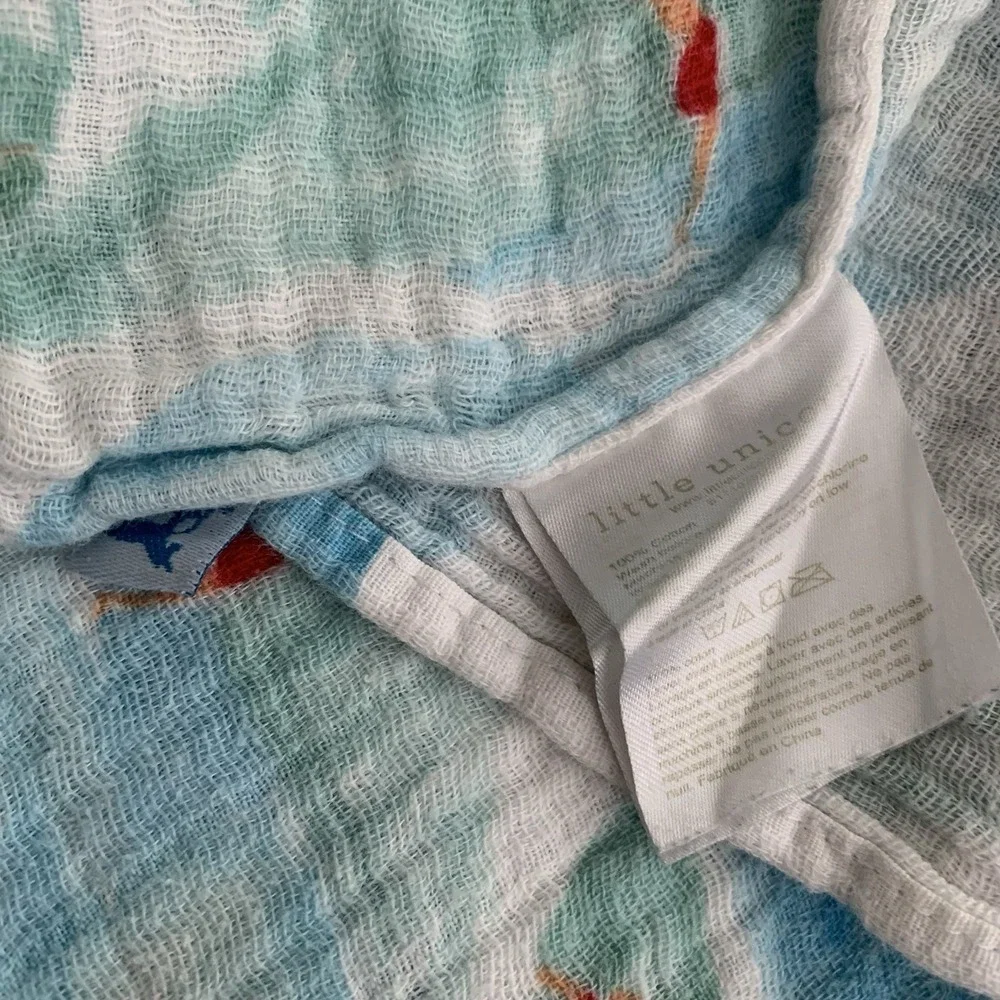 Little Unicorn Surfing Surfer Muslin‎ Swaddle Blanket